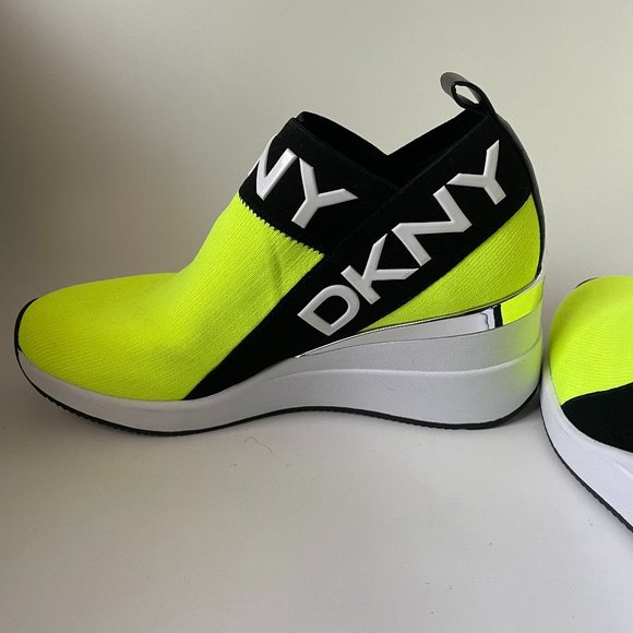 dkny neon green sneakers